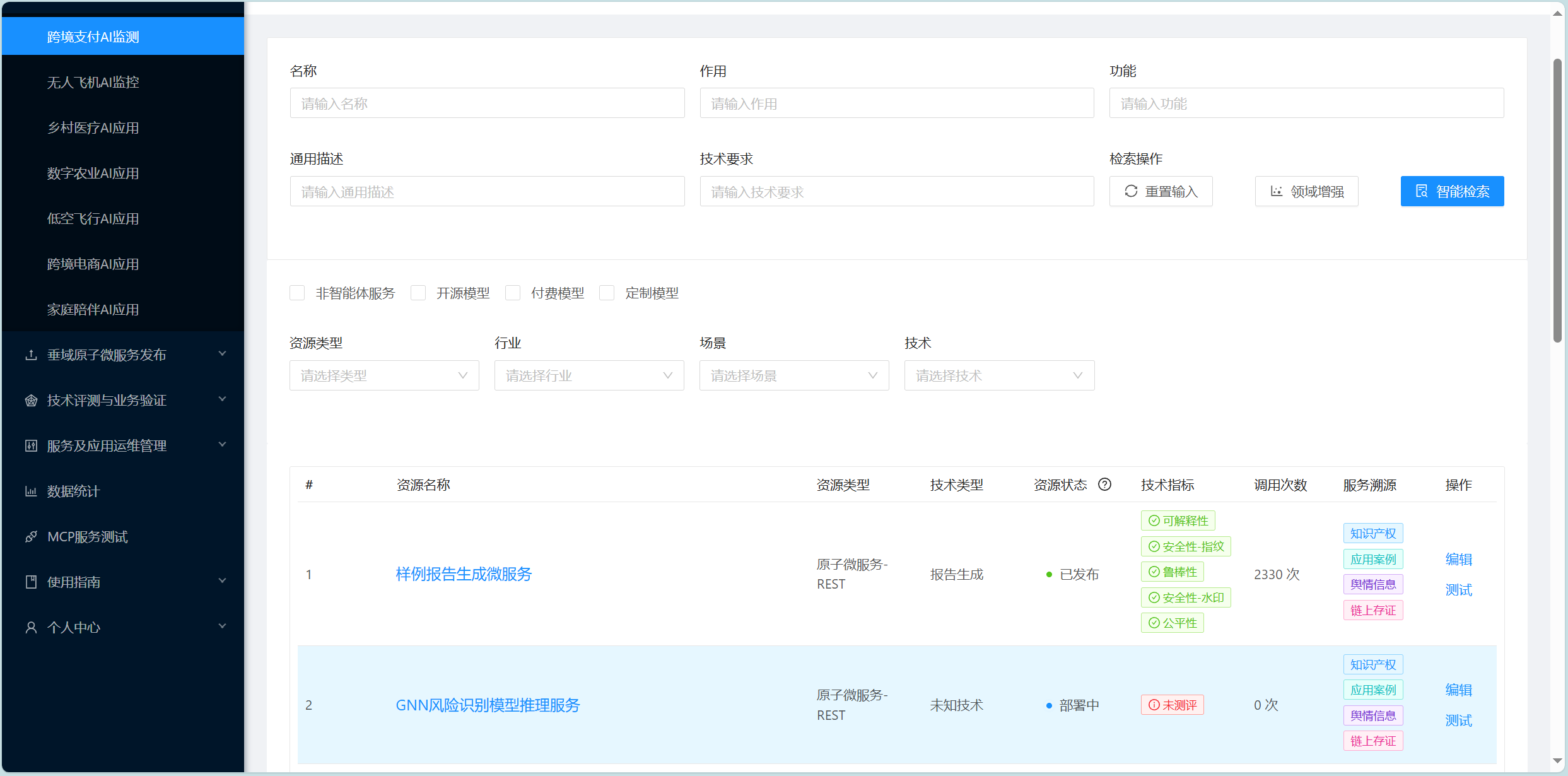 服务预发布后总览界面-部署中